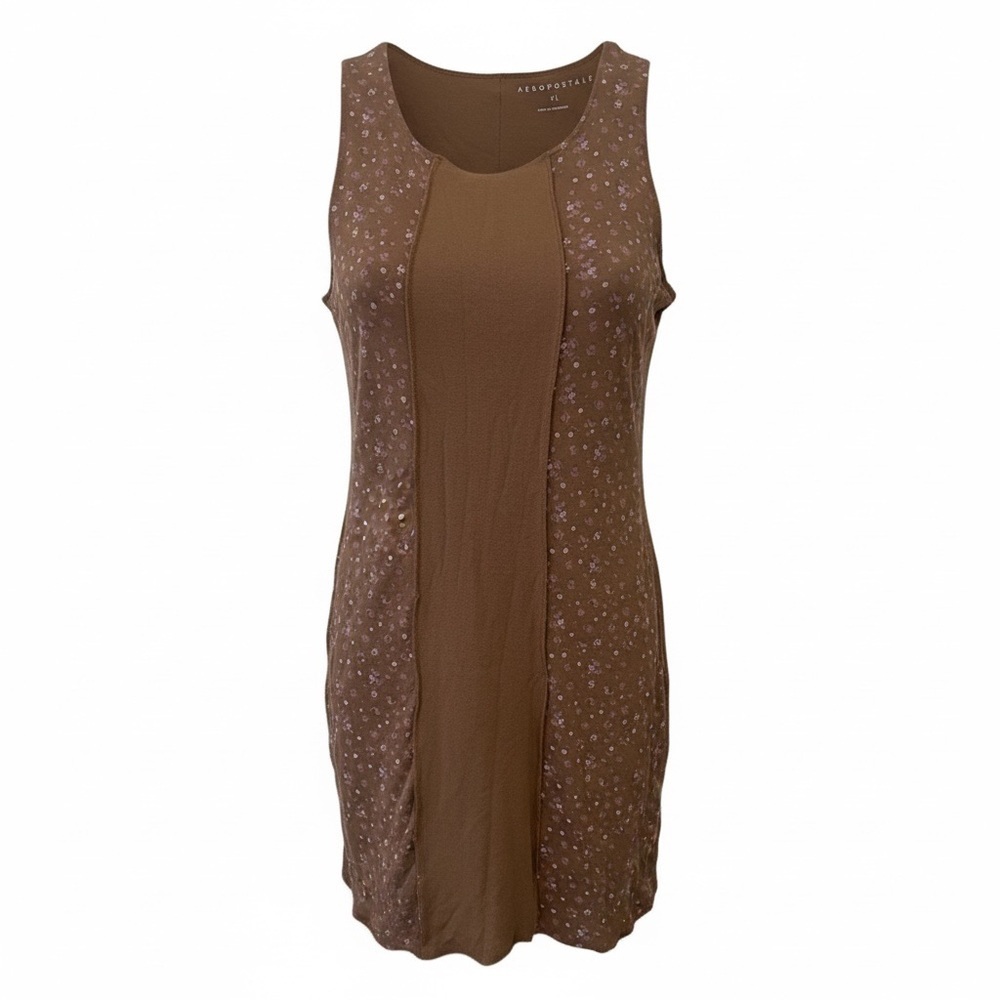 Aeropostale NWT brown floral dress, XL